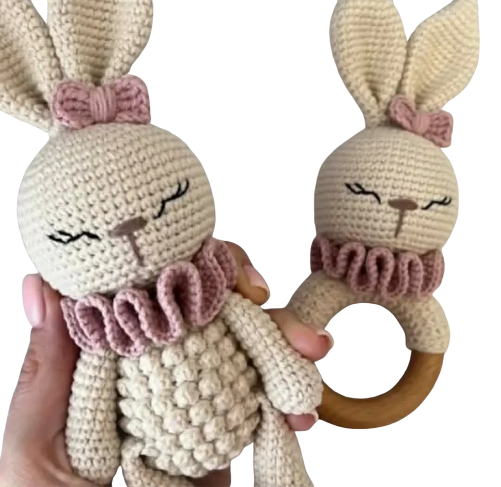 Baby Bunny Gift Set –Σετ Κουνελάκι & Κουδουνίστρα