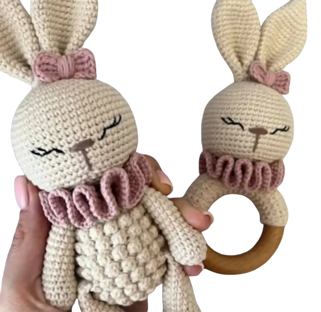 Baby Bunny Gift Set –Σετ Κουνελάκι & Κουδουνίστρα