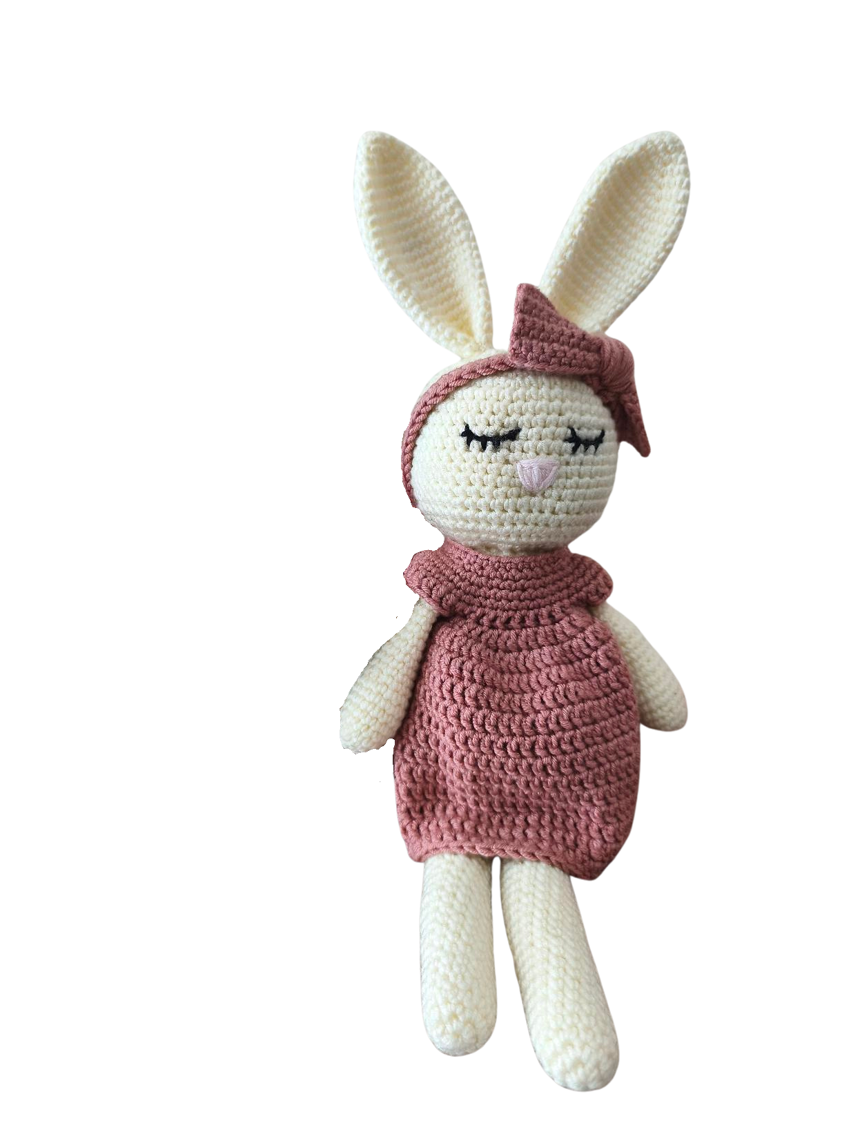 Premium Handmade Bunny Doll 42cm –Κουνελάκι | Tina Sugar Atelier