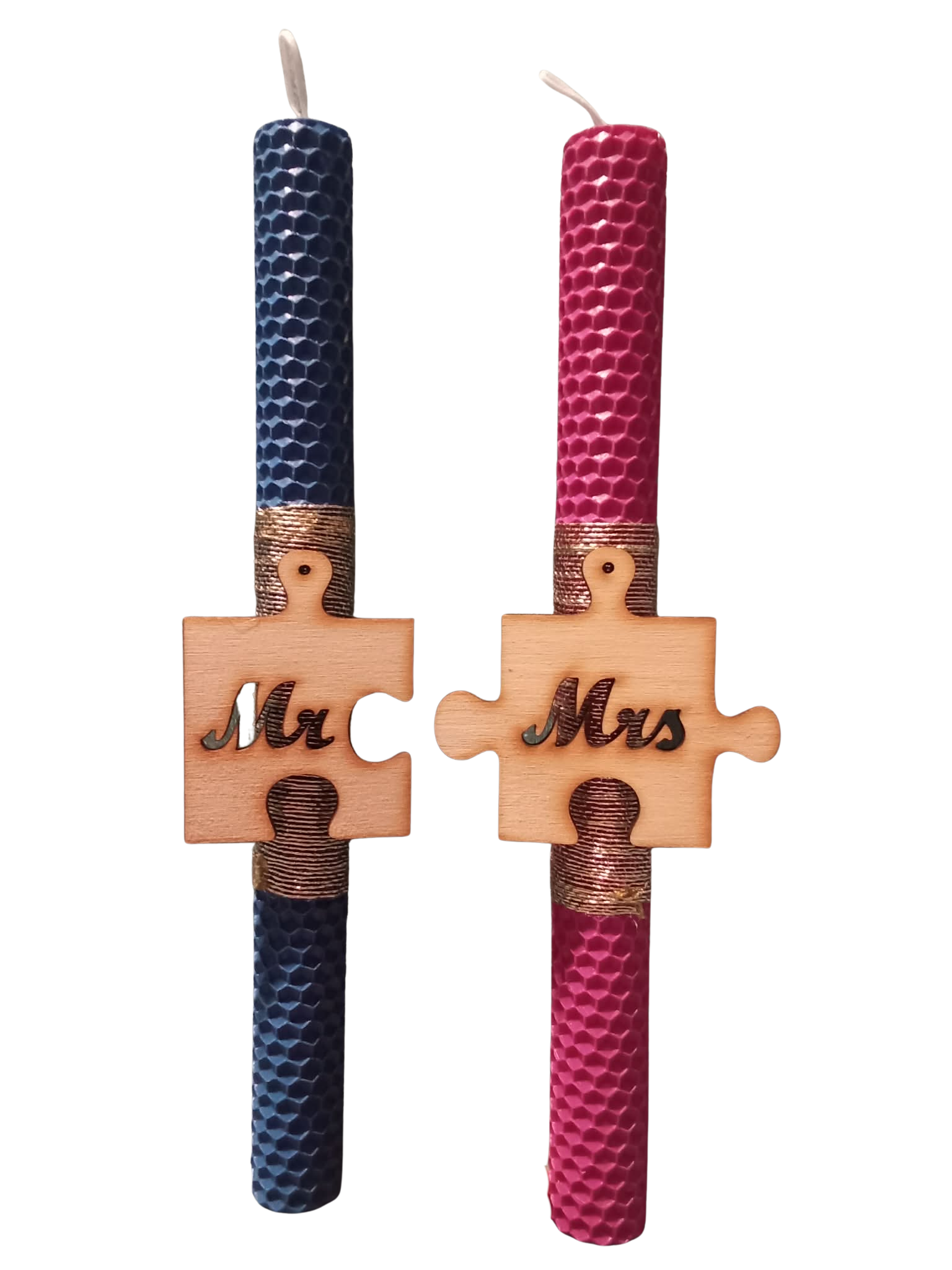 Mr & Mrs Puzzle Love Set – Σετ Λαμπάδες για Ζευγάρια