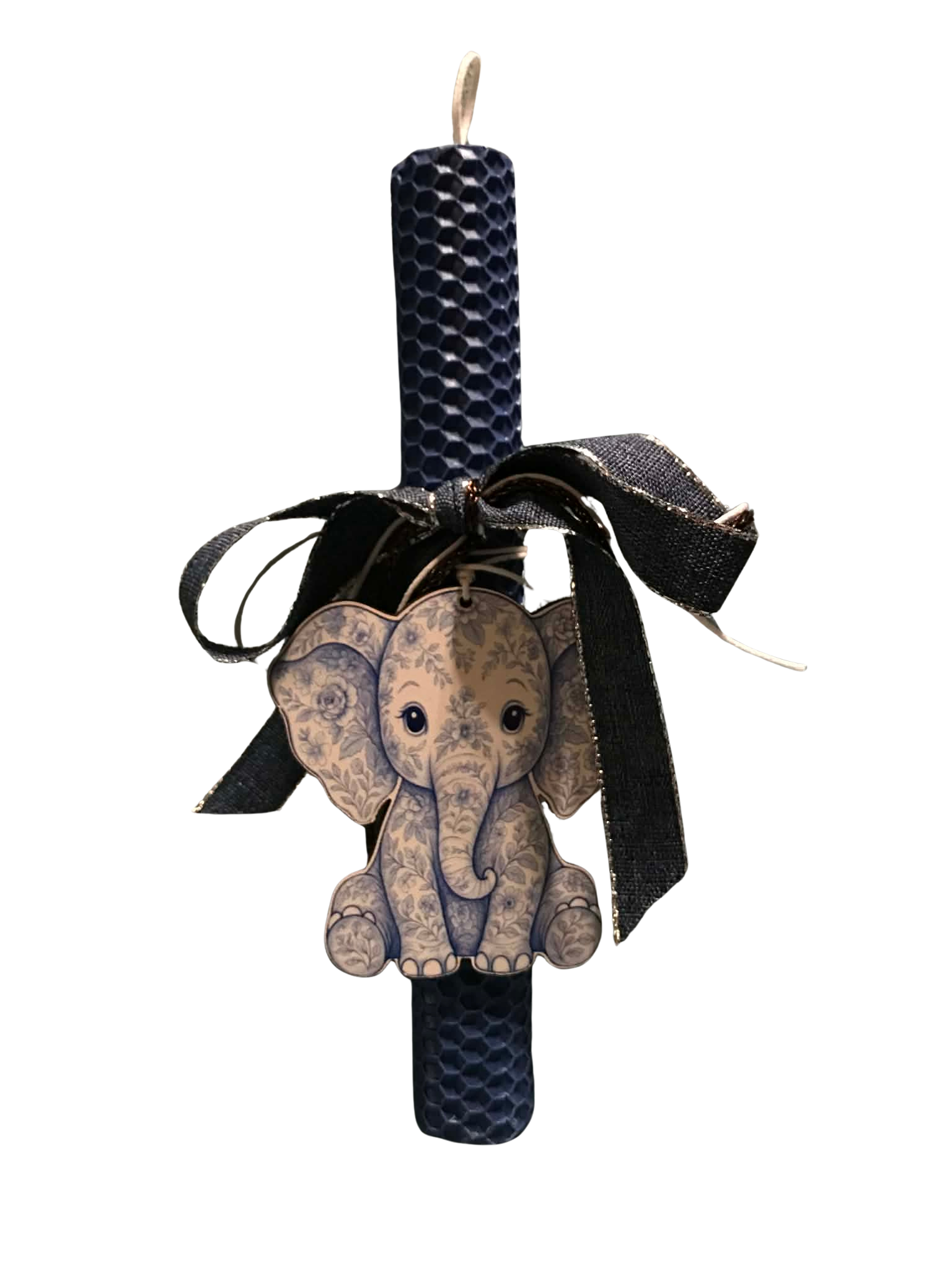 Baby Elephant Blue-Floral