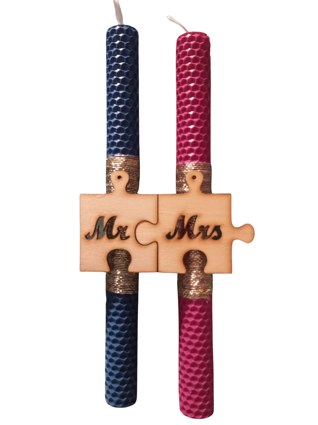 Mr & Mrs Puzzle Love Set – Σετ Λαμπάδες για Ζευγάρια