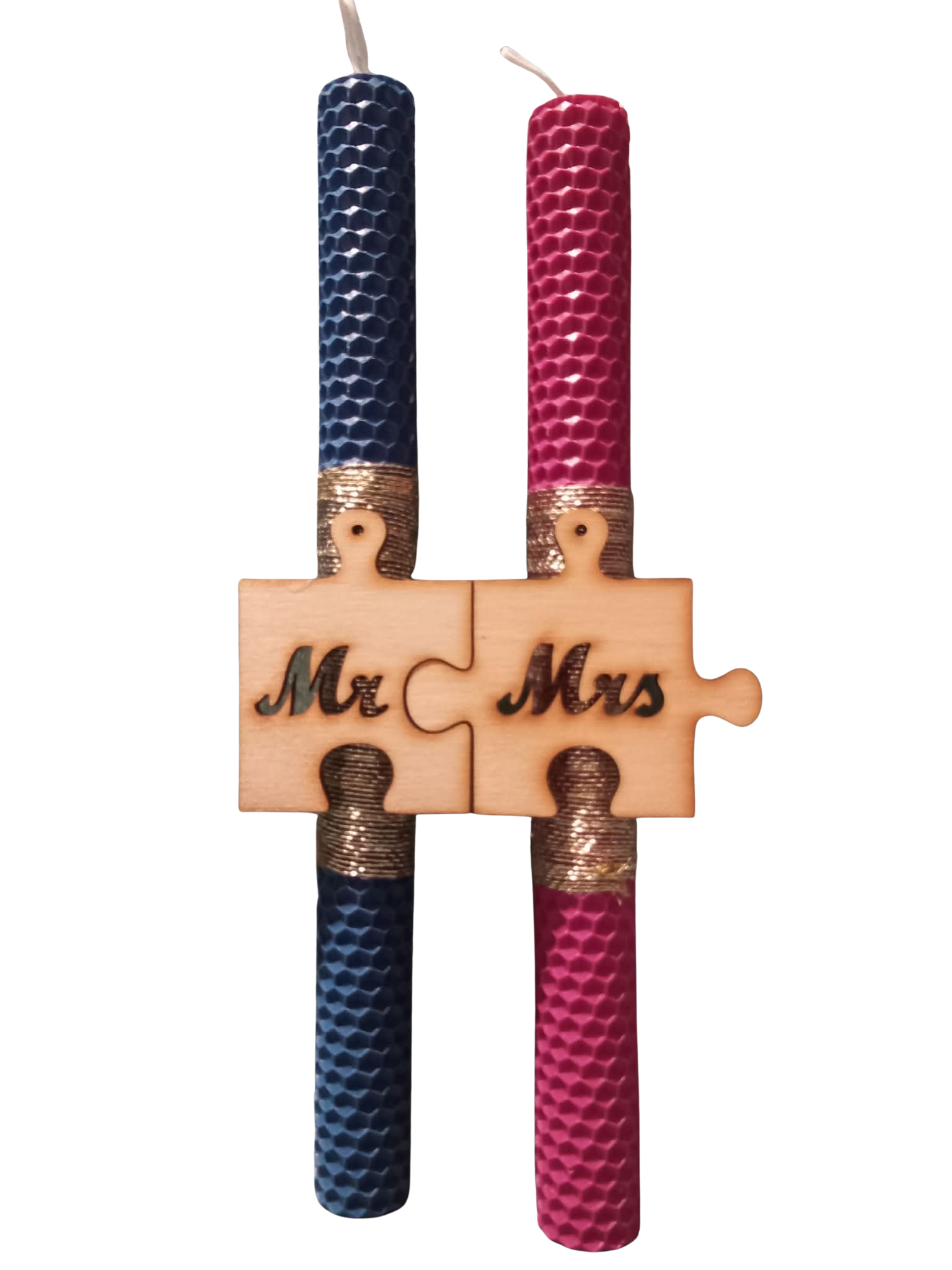 Mr & Mrs Puzzle Love Set – Σετ Λαμπάδες για Ζευγάρια